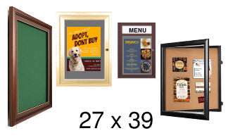 27x39 Enclosed Bulletin Boards