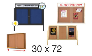30x72 Cork Boards - All Styles