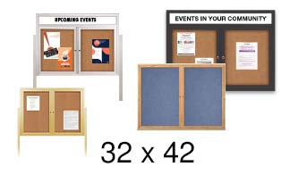 32x42 Cork Boards - All Styles