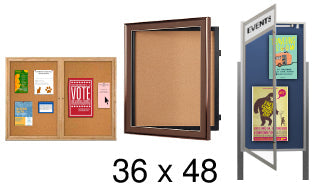 36x48 Bulletin Board Displays
