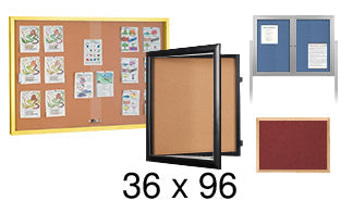 36x96 Cork Board Bulletin Boards