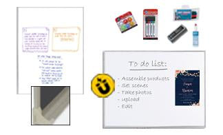 Magnetic Dry Erase White Boards (40+ Sizes) White Porcelain on Steel