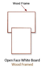48 x 48 Whiteboard Wood Framed