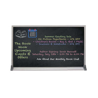Value Line 12x36 BLACK Chalk Board with Aluminum Frame