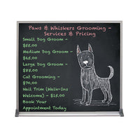 Value Line 16x16 BLACK Chalk Board with Aluminum Frame