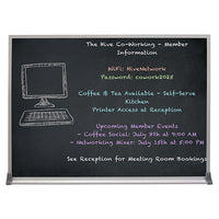 Value Line 11x17 BLACK Chalk Board with Aluminum Frame