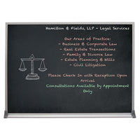 Value Line 12x60 BLACK Chalk Board with Aluminum Frame