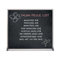 Value Line 30x30 BLACK Chalk Board with Aluminum Frame