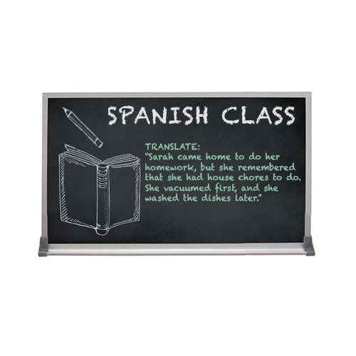 Value Line 36x72 BLACK Chalk Board with Aluminum Frame