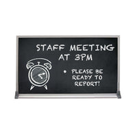 Value Line 36x36 BLACK Chalk Board with Aluminum Frame