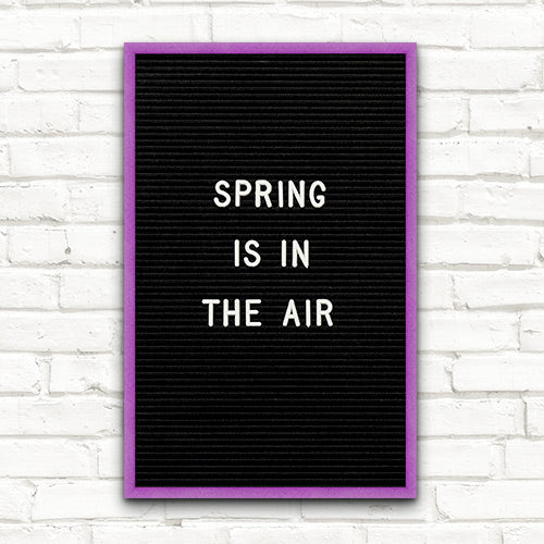 Colorful Framed Access Letterboards 11" x 17" | Shown in Amethyst Finish