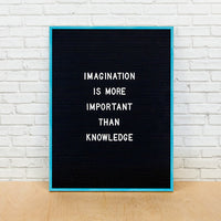 Colorful Framed Access Letterboards 18" x 24" | Shown in Turquoise Finish