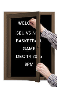 Indoor 18" x 24" Letter Board Floorstand in Bronze Finish