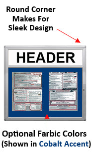 Indoor Rounded Menu Displays | Indoor Menu Cases