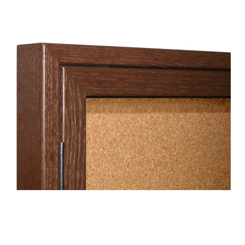 Indoor Wood Bulletin Boards Enclosed with Message Header and Light