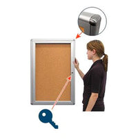 Indoor Enclosed Bulletin Boards (Single Door) (Rounded Corners)