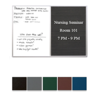 Combo Board 60x12 Metal Framed Marker Board Letter Board (Open Face with Silver Trim)