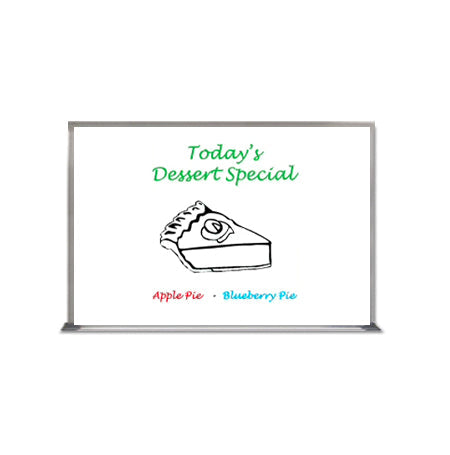 Value Line 14x22 White Dry Erase Marker Board with Aluminum Frame