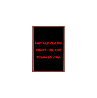 11x14 Wood Framed Black Dry Erase Marker Boards