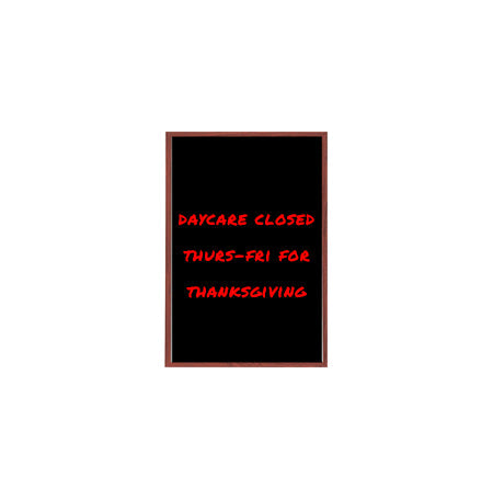 11x14 Wood Framed Black Dry Erase Marker Boards