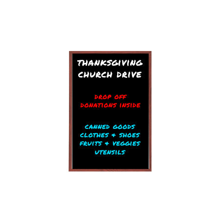 11x17 Wood Framed Black Dry Erase Marker Boards