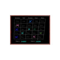 12x16 Wood Framed Black Dry Erase Marker Boards