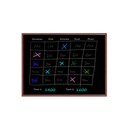 12x16 Wood Framed Black Dry Erase Marker Boards