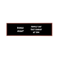 12x48 Wood Framed Black Dry Erase Marker Boards