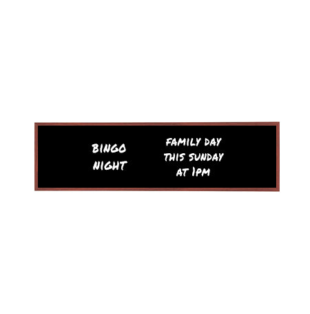 12x48 Wood Framed Black Dry Erase Marker Boards