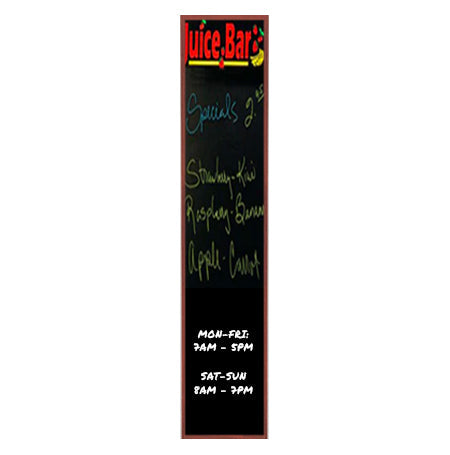 12x72 Wood Framed Black Dry Erase Marker Boards