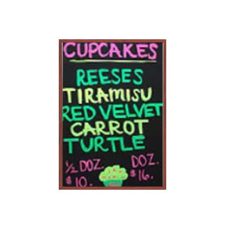 14x22 Wood Framed Black Dry Erase Marker Boards