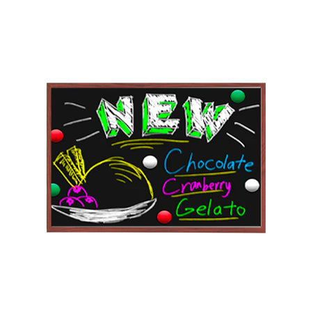 24x30 Wood Framed Black Dry Erase Marker Boards