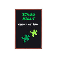 24x30 Wood Framed Black Dry Erase Marker Boards