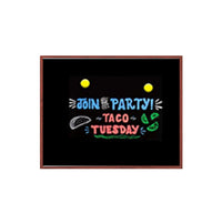 22x28 Wood Framed Black Dry Erase Marker Boards