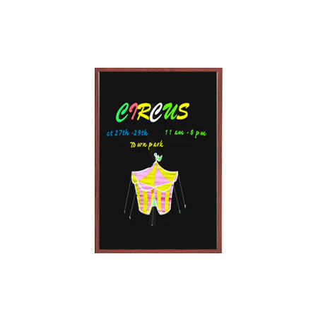 12x36 Wood Framed Black Dry Erase Marker Boards