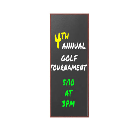 24x72 Wood Framed Black Dry Erase Marker Boards