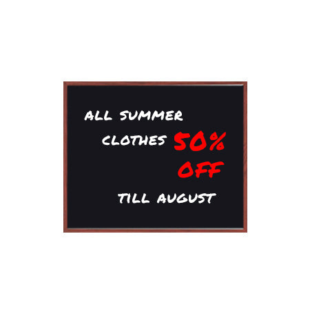 20x30 Wood Framed Black Dry Erase Marker Boards