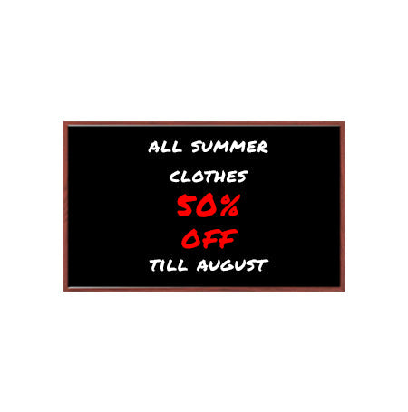 36x60 Wood Framed Black Dry Erase Marker Boards