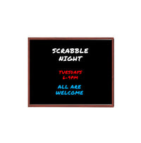 40x50 Wood Framed Black Dry Erase Marker Boards