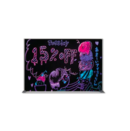 Value Line 11x17 Black Wet Erase Marker Board with Aluminum Frame