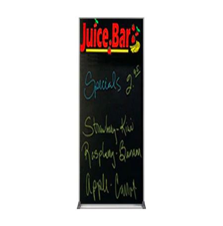 Value Line 48x84 Black Wet Erase Marker Board with Aluminum Frame