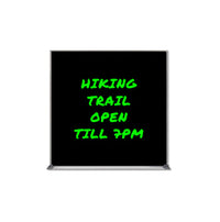 Value Line 14x14 Black Wet Erase Marker Board with Silver Trim Aluminum Frame