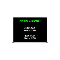 Value Line 14x22 Black Wet Erase Marker Board with Aluminum Frame