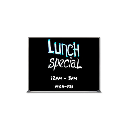 Value Line 16x20 Black Wet Erase Marker Board with Aluminum Frame