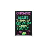 Value Line 20x30 Black Wet Erase Marker Board with Aluminum Frame