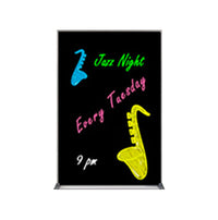 Value Line 24x48 Black Wet Erase Marker Board with Aluminum Frame