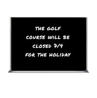 Value Line 30x36 Black Wet Erase Marker Board with Aluminum Frame