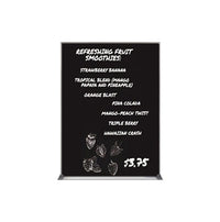 Value Line 30x40 Black Wet Erase Marker Board with Aluminum Frame