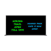 Value Line 36x72 Black Wet Erase Marker Board with Aluminum Frame