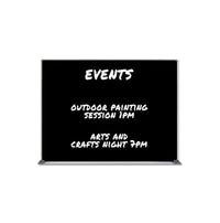 Value Line 48x36 Black Wet Erase Marker Board with Aluminum Frame